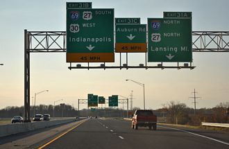 I-469/US 24-30 north at I-69 - Fort Wayne, IN