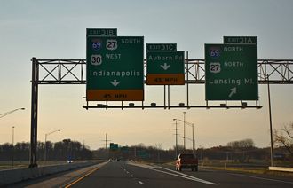 I-469/US 24-30 north at I-69 - Fort Wayne, IN