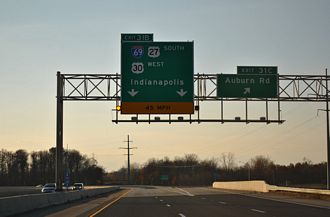 I-469/US 24-30 north at I-69 - Fort Wayne, IN