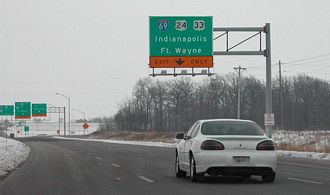 Lafayette Center Rd east at I-69/469 - Roanoke, IN