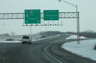 Lafayette Center Rd east at I-69/469 - Roanoke, IN