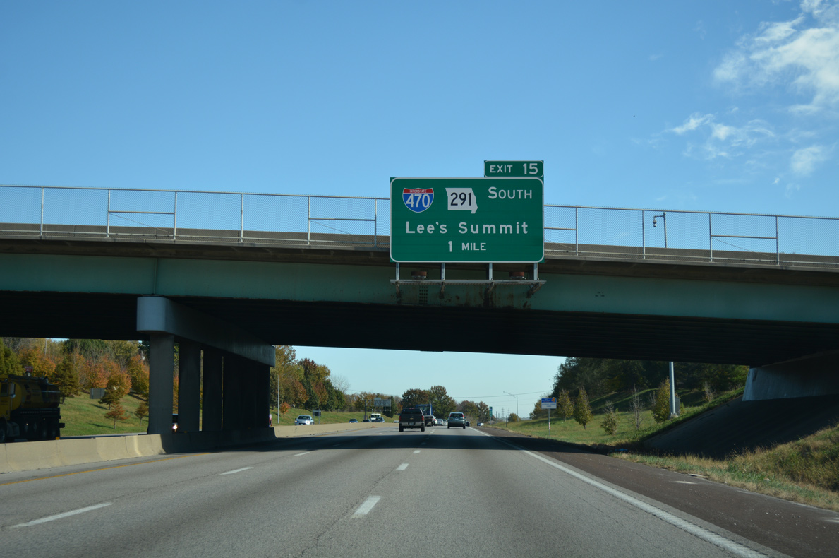 I-70 east at I-470/MO 291