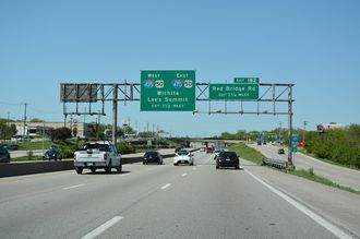 I-49/US 71 north at I-435/470/US 50