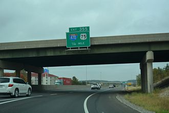 I-70/US 40-75/K-4 west at I-470 - Topeka, KS