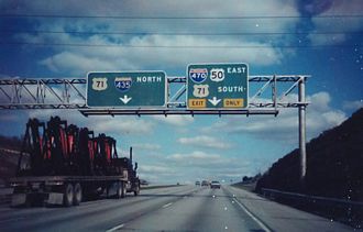 I-435 east at I-470/US 71 - 1984