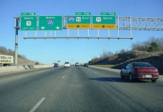 I-435 east at I-470/US 71 - 2002