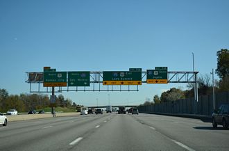 I-435/US 50 east at I-49/470/US 71