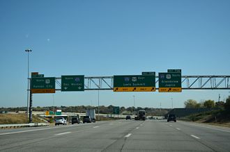I-435 East at Interstate 470 in Kansas City, Missouri
