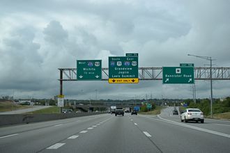 I-435 south at I-49/435-US 50/71 - Kansas City, MO