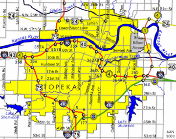 Topeka, KS Map