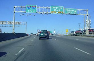 US 71 north at I-435/470 - 2002