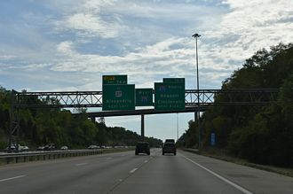 I-275 West ahead of I-471 North to Newport, Kentucky