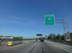 I-471 north at I-275 - Highland Heights, KY