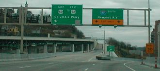 US 50 east at I-471 - Cincinnati, OH