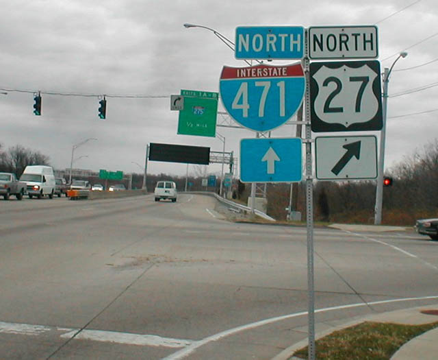 US 27 north at KY 471 - Highland Heights