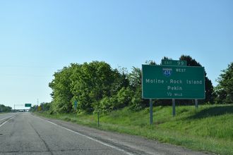 I-74 east at I-474 - East Peoria, IL