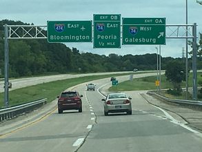 IL 6 south at I-74/474 - Peoria