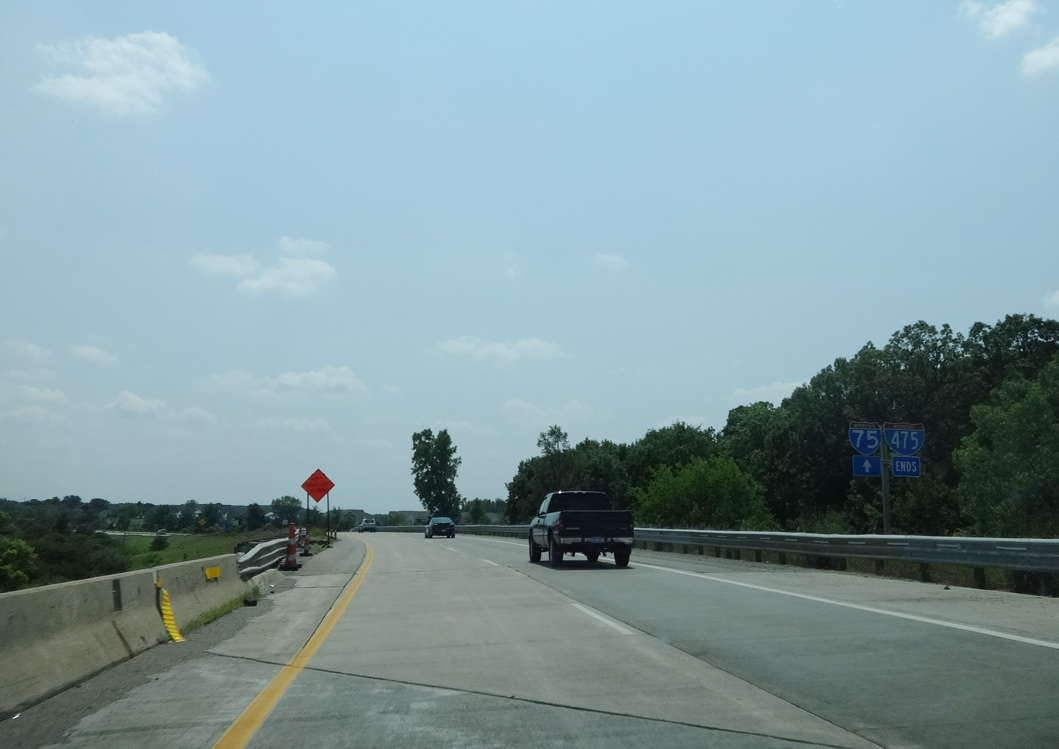 I-475 south at I-75 - Grand Blanc Twp, MI