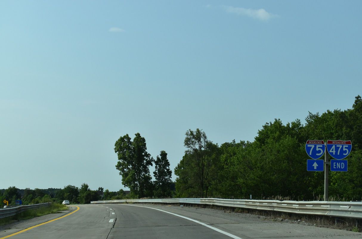 I-475 south at I-75 - Grand Blanc Twp, MI
