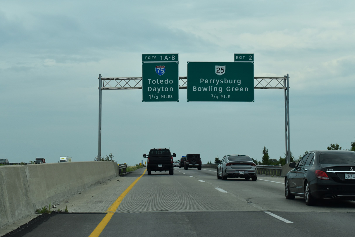 I-475/US 23 south at I-75 - Perrysburg, OH