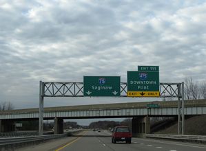 I-75 north at I-475 - Grand Blanc Twp, MI