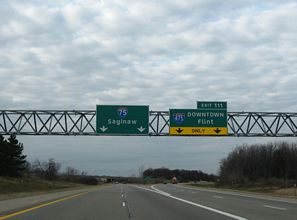 I-75 north at I-475 - Grand Blanc Twp, MI