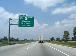 I-75 north at I-475/US 23 - 2006