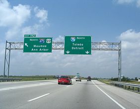 I-75 north at I-475/US 23 - 2006