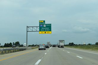 I-75 north at I-475/US 23 - Perrysburg, OH