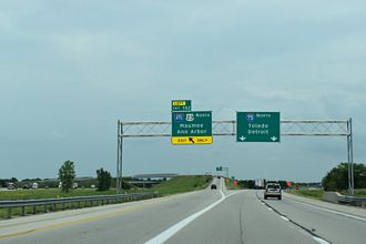 I-75 north at I-475/US 23 - Perrysburg, OH
