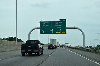 I-75 South at I-475 in Toledo, OH
