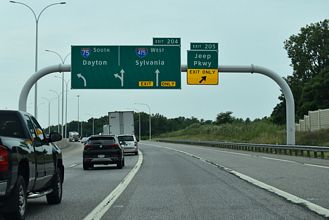 I-75 South at I-475 in Toledo, OH