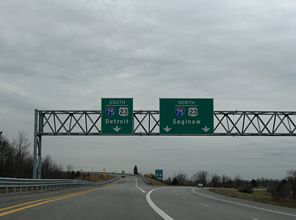 I-475 north at I-75/US 23 - Mt. Morris Twp, MI