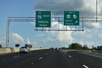 I-475 south at US 80 - Macon, GA