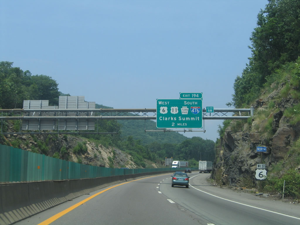 I-81/US 6 north at I-476/US 11 - 2005