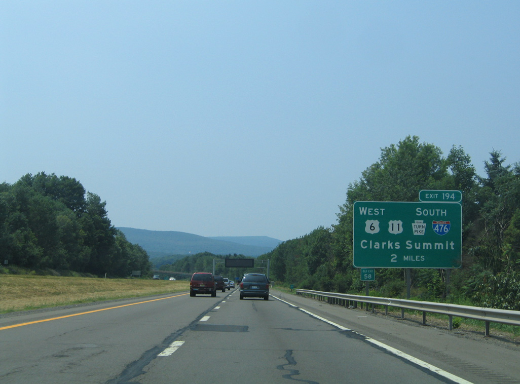 I-81 south at I-476/US 6-11 - 2005