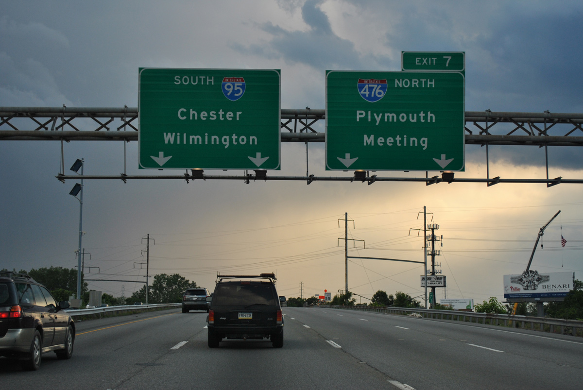 I-95 south at I-476 - 2012
