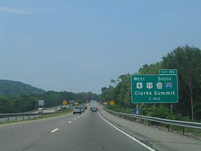 I-81/US 6 north at I-476/US 11 - 2005