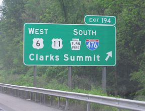 I-81/US 6 north at I-476/US 11 - 2006