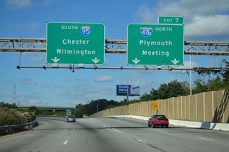 I-95 south at I-476 - 2014