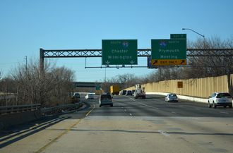 I-95 south at I-476 north to Allentown and Scranton, PA.