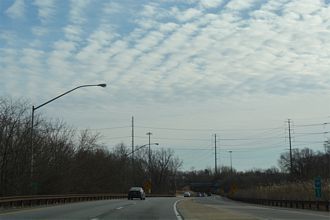 I-476 south at I-95 - Chester, PA