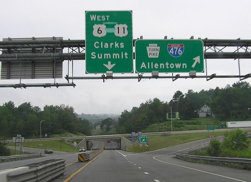 US 6 east at I-476 - Clarks Summit, PA