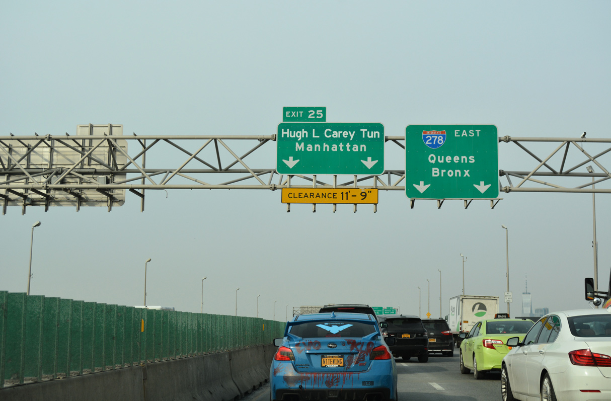 I-278/Gowanus Expwy east at I-478/Hugh L Carey Tunnel - Brooklyn, NY