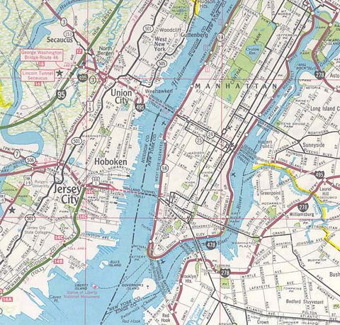 I-495 New Jersey - 1969 Map