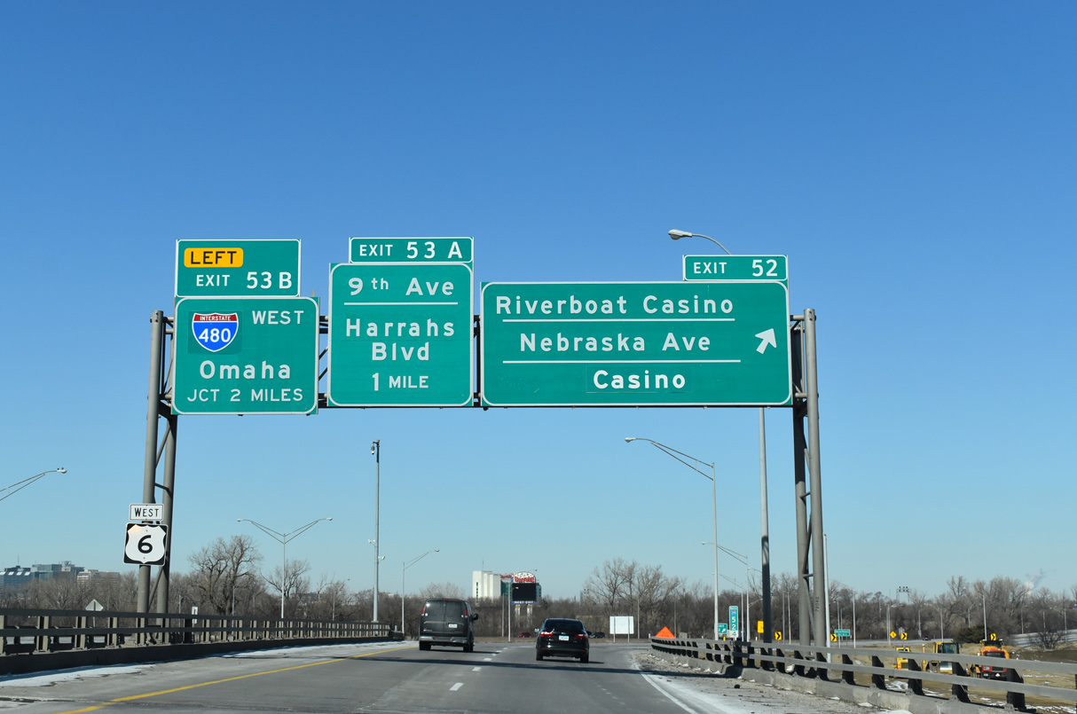 I-29/US 6 north at I-480 - Council Bluffs, IA