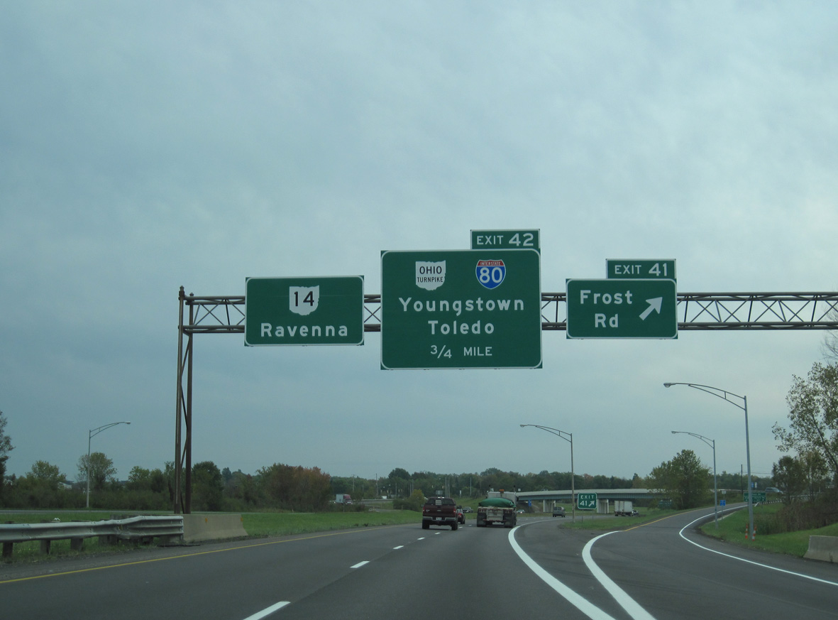 I-480 east at I-80/Ohio Tpk-SR 14 - Streetsboro