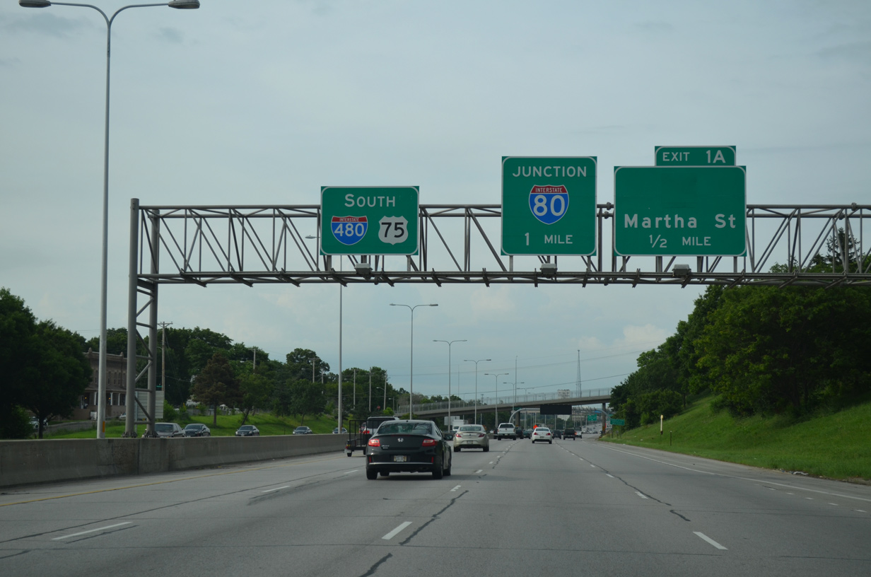 I-480/US 75 south at I-80 - Omaha, NE
