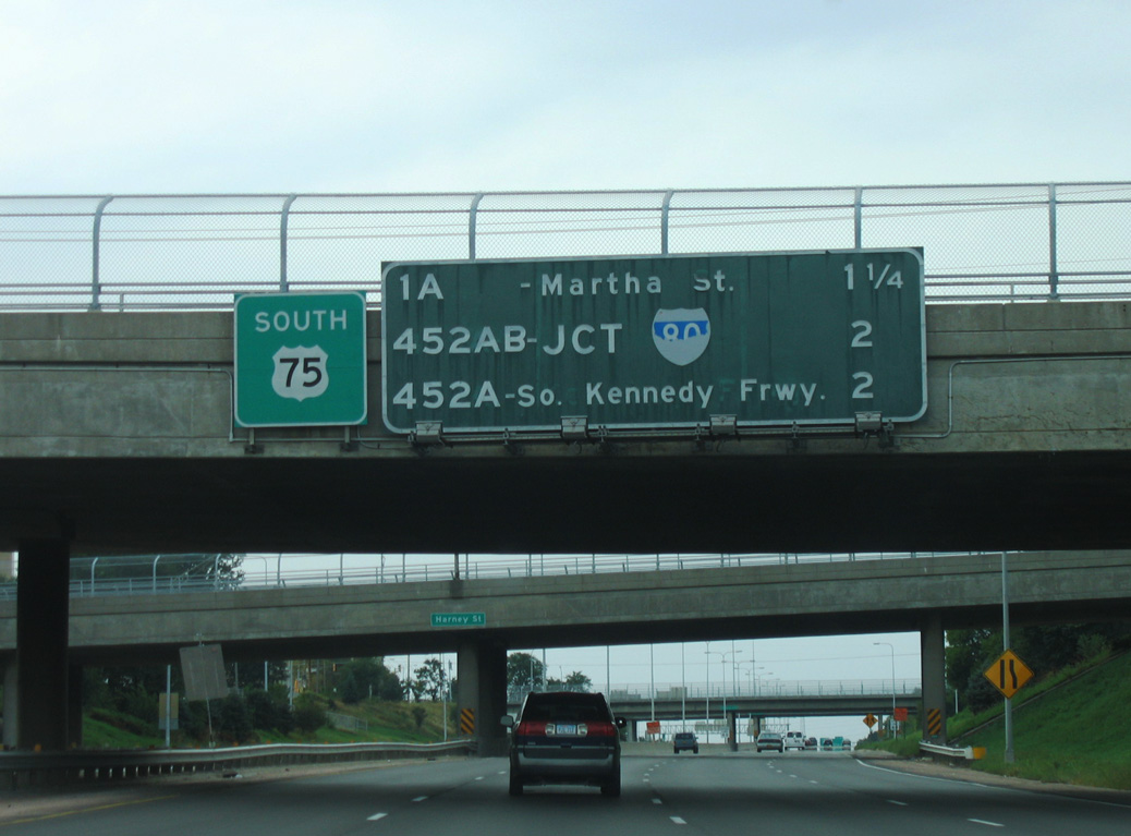 I-480/US 75 south at I-80 - 2005