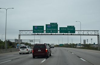 I-80 east at I-480/US 75 - Omaha, NE
